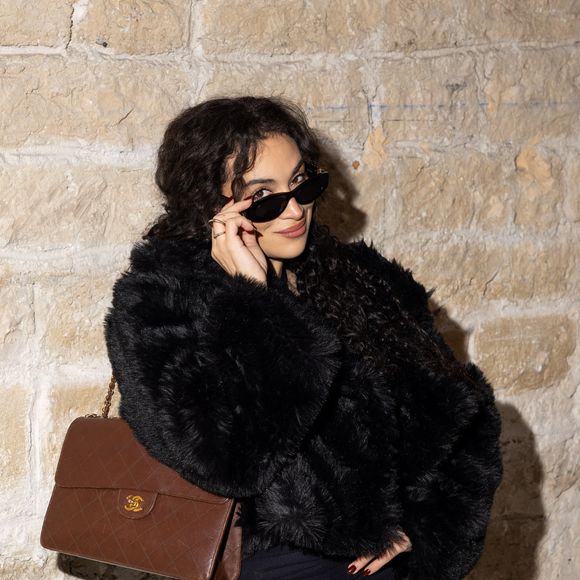 Camélia Jordana au défilé Jeanne Friot Collection Prêt-à-Porter Mode Masculine Automne / Hiver 2026-2027 lors de la Fashion Week de Paris (PFW), le 20 Janvier 2026. Jeremy Melloul/Bestimage