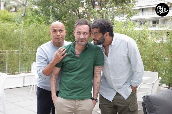 Interview d'Eric Judor et Ramzy Bedia par Augustin Trapenard pour l'émission Brut Officiel au 76ème Festival de Cannes le 18 mai 2023. © Jack Tribeca / Bestimage