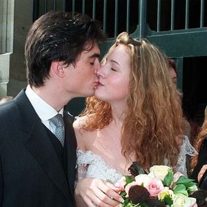 Justine Levy - Raphaël Enthoven - Archives Mariage © Bestimage