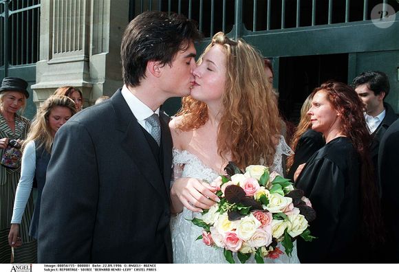 Justine Levy - Raphaël Enthoven - Archives Mariage © Bestimage