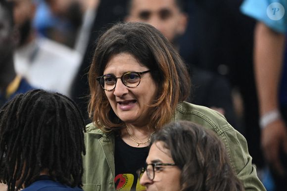 Fayza Lamari, mère de Kylian Mbappé dans les tribunes du match "France - Argentine (3-3 - tab 2-4)" en finale de la Coupe du Monde 2022 au Qatar, le 18 décembre 2022.

© Philippe Perusseau / Bestimage
