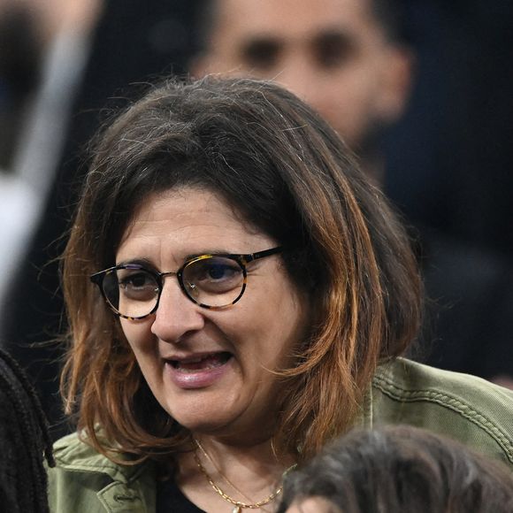 Fayza Lamari, mère de Kylian Mbappé dans les tribunes du match "France - Argentine (3-3 - tab 2-4)" en finale de la Coupe du Monde 2022 au Qatar, le 18 décembre 2022.

© Philippe Perusseau / Bestimage