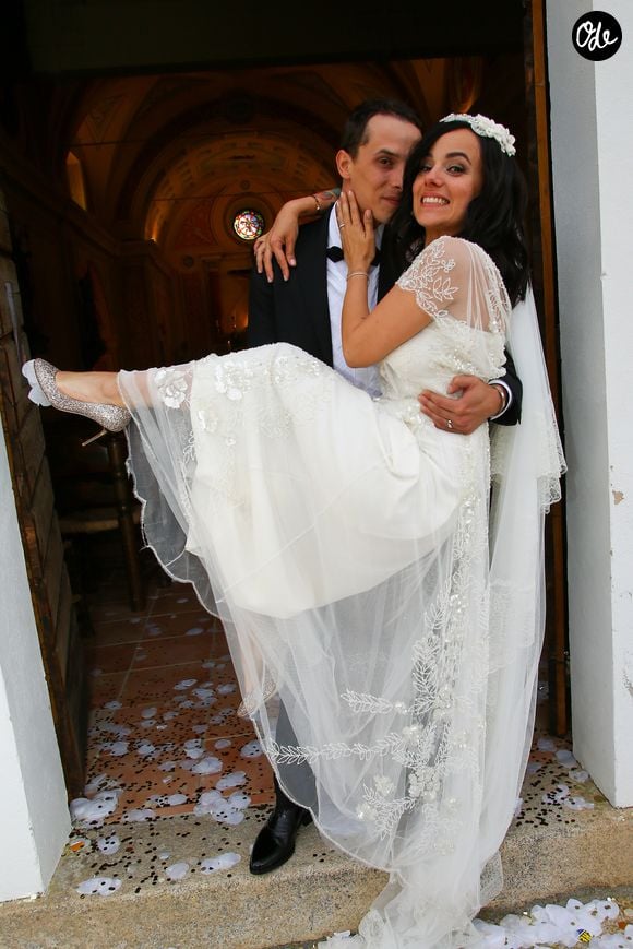 Mariage religieux à l'église de Villanova d'Alizée et Grégoire Lyonnet - Villanova, le 18 juin 2016
© Olivier Huitel - Olivier Sanchez / Bestimage - Crystal