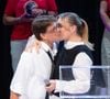 Soudés, Albert et Stéphanie sont arrivés à l'événement main dans la main et Camille a enlacé tendrement sa mère sur scène pendant cette soirée.

Stéphanie de Monaco et Camille Gottlieb au Fight AIDS Monaco Gala, à la Salle des Etoiles du Sporting Monte-Carlo, à Monaco, 5 juillet 2025. © Olivier Huitel/Pool Monaco/Bestimage
