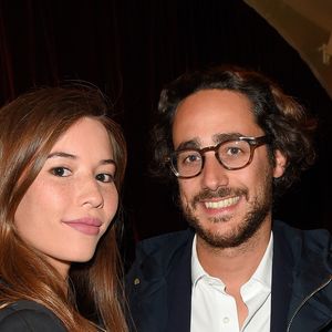 Thomas Hollande et sa compagne Emilie Broussouloux à la générale de la pièce "La Vraie Vie" au théâtre Edouard 7 à Paris, le 18 septembre 2017. © Guirec Coadic/Bestimage