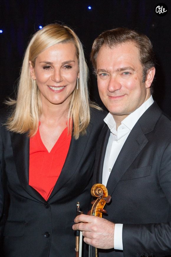 Laurence Ferrari et son mari Renaud Capuçon dévoilent sa statue de cire au musée Grévin le 9 mars 2020 à Paris, en France. Photo de Nasser Berzane/Abaca