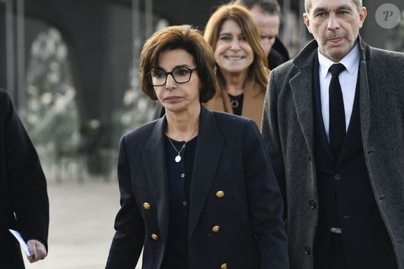 Visite de la cathédrale de La Major et discours de la ministre de la Culture, Rachida Dati, accompagnée de Martine Vassal, présidente de la Métropole d'Aix-Marseille-Provence, sur le patrimoine de Marseille, France, le 16 janvier 2025. © William Cannarella/PsnewZ/Bestimage