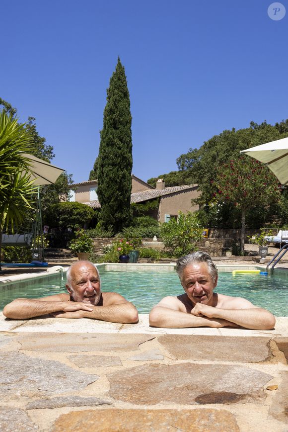 Exclusif - François Berléand, Nicolas Briançon - François Berléand et Nicolas Briançon interprètent l'univers déjanté et mythique de Poiret et Serrault au théâtre de verdure lors du Festival de Ramatuelle le 3 aout 2024. © Cyril Bruneau/Festival de Ramatuelle/Bestimage