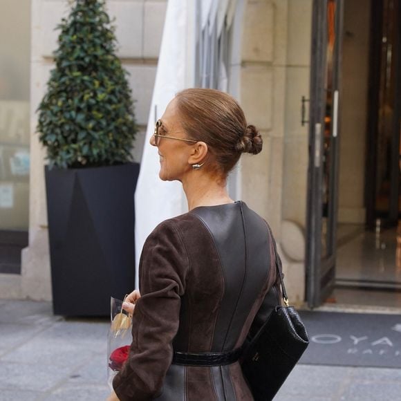 Céline Dion est aperçue quittant son hôtel pour se rendre à son concert à Paris, en France.
©Backgrid USA / Bestimage