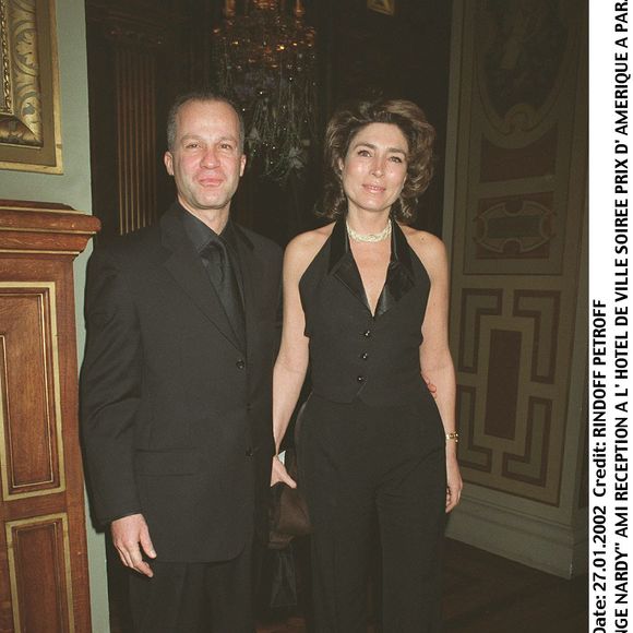 Marie-Ange Nardi et Nicolas Antakis à l'hôtel de ville de Paris pour le Prix d'Amérique en 2002 © Bertrand Rindoff Petroff Bestimage