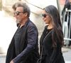 Florent Pagny et sa femme Azucena Caamaño - Arrivées aux obsèques de Thierry Ardisson en l’église Saint-Roch de Paris, France, le 17 juillet 2025. © Clovis-Jacovides/Bestimage