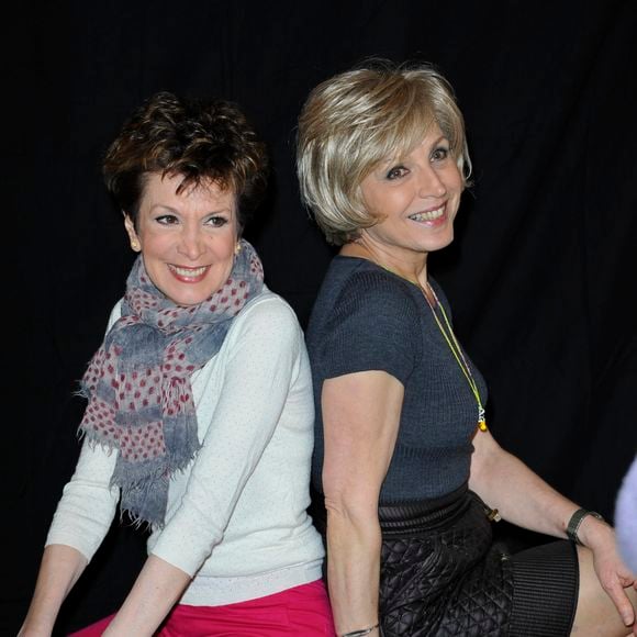 Catherine Laborde et Evelyne Dheliat - Forum international de la meteo et du climat a Paris. Le 21 mars 2013