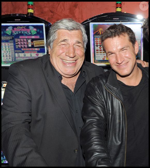 Benjamin Castaldi et Jean-Pierre Castaldi à l'inauguration du nouveau casino de Cagnes-sur-Mer. RACHID BELLAK / BESTIMAGE