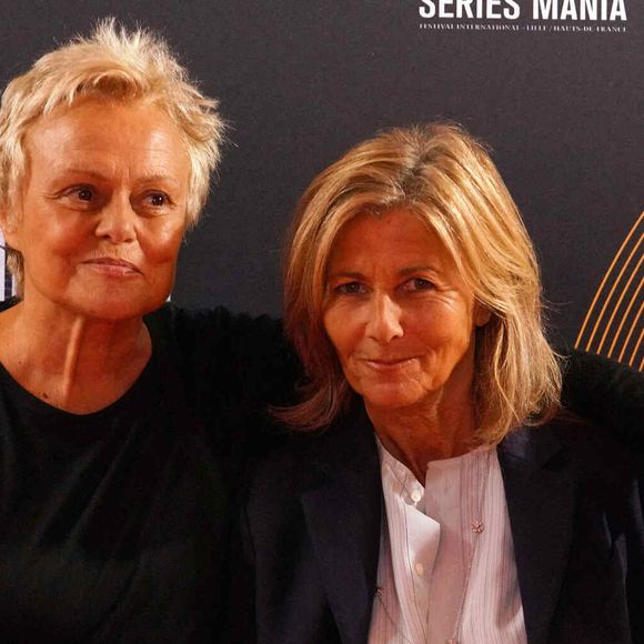 Muriel Robin et Claire Chazal participent au photocall lors du Festival Series Mania - Day Five le 30 août 2021 à Lille, France. Photo by ABACAPRESS.COM