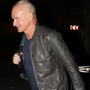Paris, FRANCE L'auteur-compositeur-interprète Sting a été aperçu rentrant à l'hôtel Le Royal Monceau après une soirée à Paris, en France. Backgrid USA / Bestimage