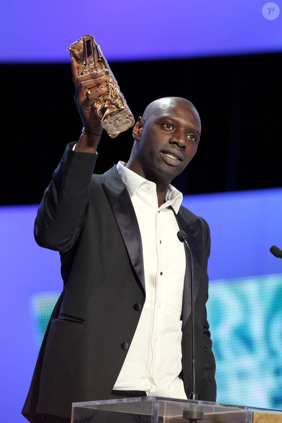 Omar Sy, César du meilleur acteur pour "Intouchables", à Paris, le 24 février 2012. RINDOFF-BORDE / BESTIMAGE