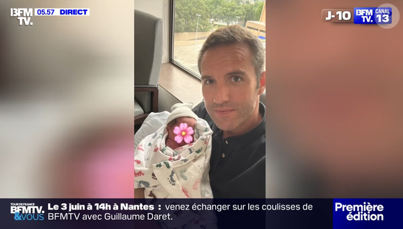 Dimanche 26 octobre était notamment un jour de fête avec bébé pour le présentateur météo de BFMTV, comme il l'a fait savoir en story Instagram.

Les membres de "Première édition" sur BFMTV souhaitent la bienvenue au monde à la fille de Marc Hay, le présentateur météo.