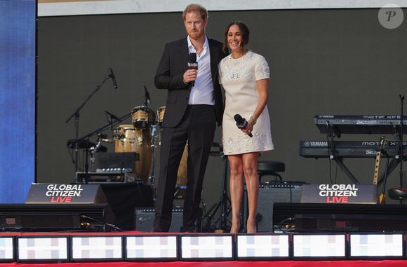 Prince Harry, Meghan Markle - A travers le monde, de nombreuses personnalités se sont mobilisées pour l'événement "Global Citizen Live". Le 26 septembre 2021.