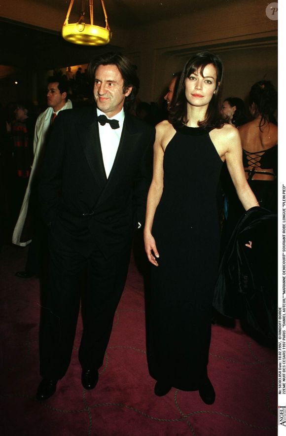 Archives - Daniel Auteuil et Marianne Denicourt lors de la soirée des César 1997. © Bestimage / Rindoff-Borde