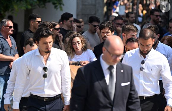 L'épouse de Diogo Jota, Rute Cardoso, après les funérailles de Diogo Jota et d'André Silva, célébrées à l'église Matriz de Gondomar, près de Porto. L'attaquant de Liverpool et du Portugal est décédé avec son jeune frère André Silva dans l'accident survenu à Zamora jeudi matin. Date de la photo : samedi 5 juillet 2025 © PA Photos/ABACA