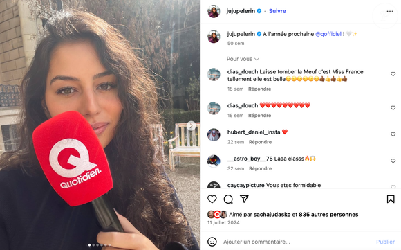 C'est Juliette Pèlerin qui a récemment dit "oui" à son compagnon

Juliette Pèlerin, célèbre chroniqueuse de l'émission Quotidien sur TMC, s'est mariée au mois de juin 2025.
Crédit : jujupelerin/Instagram