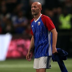 Fabien Barthez - Les Bleus de France98 se sont imposés (3-2) face à une sélection FIFA 98 pour le match des légendes pour l'anniversaire des 20 ans du sacre mondial à la U Arena à Nanterre, France, le 12 juin 2018. © Bestimage