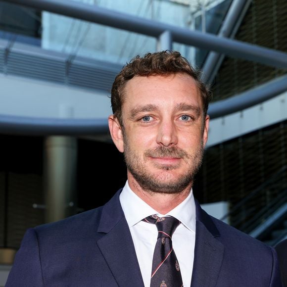 Exclusif - Pierre Casiraghi - Le prince de Monaco, accompagné de ses neveux P.Casiraghi et L.Ducruet, a assité, au Grimaldi Forum à Monaco, le 30 avril 2025, à la projection du film documentaire "L’armée orange : les anges gardiens de Monaco" produit et écrit par Y.A.Noghès, petit-fils du fondateur du GP de Monaco, à l’occasion des 50 ans du corps des commissaires. Tourné lors du 81e Grand Prix de Monaco, en 2024, ce film montre les coulisses des stages de formation, a suivi le corps des commissaires de l’intérieur durant les Grand Prix électrique, historique et de F1 remporté par le monégasque C.Leclerc qui par chance pour l'équipe de tournage est la voix de ce film réalisé par F.Florino et co-produit par Monaco Info et Canal +. © Claudia Albuquerque/Bestimage