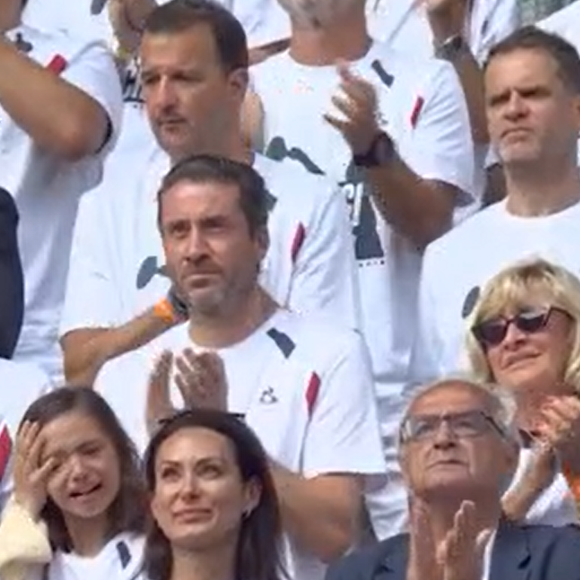 Clémentine, compagne de Richard Gasquet, lors de son dernier match à Roland-Garros