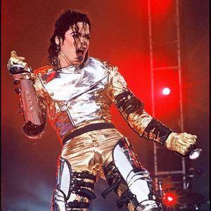 Michael Jackson sur scène, au stade Wembley en concert à Londres en 1997. Tournée "History World Tour".

©BestImage