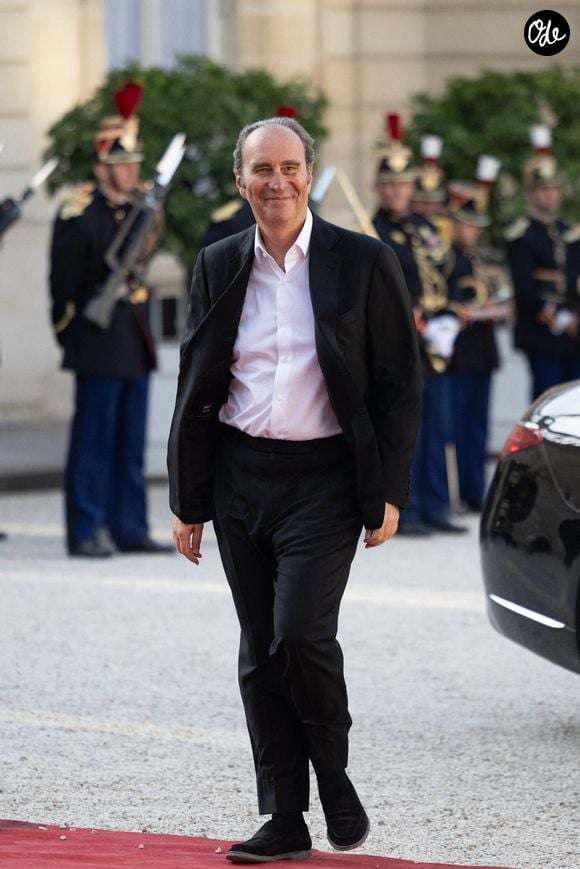 L'homme d'affaires français Xavier Niel arrive à l'Élysée, à Paris, le 20 juillet 2026, pour un dîner d'État organisé en marge de la visite d'État du président du Gabon. Photo de Raphaël Lafargue/ABACAPRESS.COM
