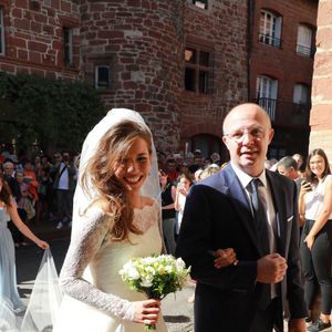 Thomas Hollande et Emilie Broussouloux se sont mariés dans le petit village de Meyssac en Corrèze en présence de leurs parents respectifs François Hollande, Ségolène Royal ainsi que Mr et Mme Broussouloux le 8 septembre 2018. Photo : ABACAPRESS.COM