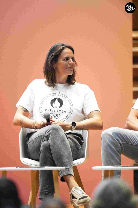 Parrains des Relais de la Flamme Olympique
Laure Manaudou - Dévoilement du parcours du relais de la flamme des Jeux Olympiques de Paris 2024 dans la grand amphitheatre de la Sorbonne à Paris le 23 juin 2023.