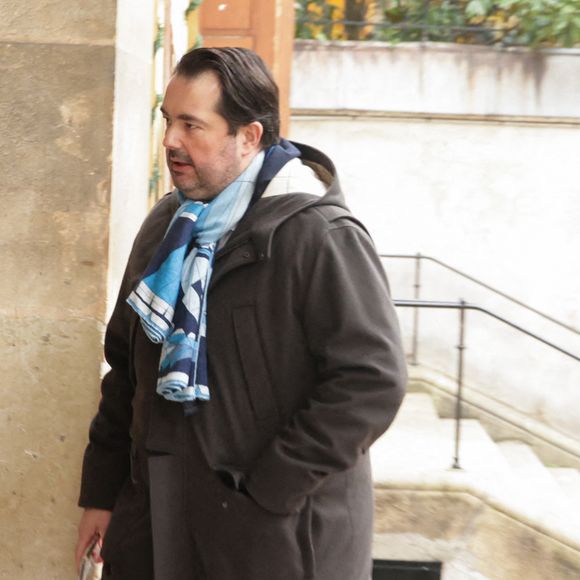 Jean-Francois Piège assistant à la cérémonie d'enterrement de Jean-Luc Petitrenaud à l'église Saint-Pierre du Gros Caillou dans le 7e arrondissement de Paris, France, le 17 janvier 2025. Jean-Luc Petitrenaud, critique gastronomique et personnalité de la télévision française, est décédé le 10 janvier à l'âge de 74 ans. Photo par Nasser Berzane/ABACAPRESS.COM