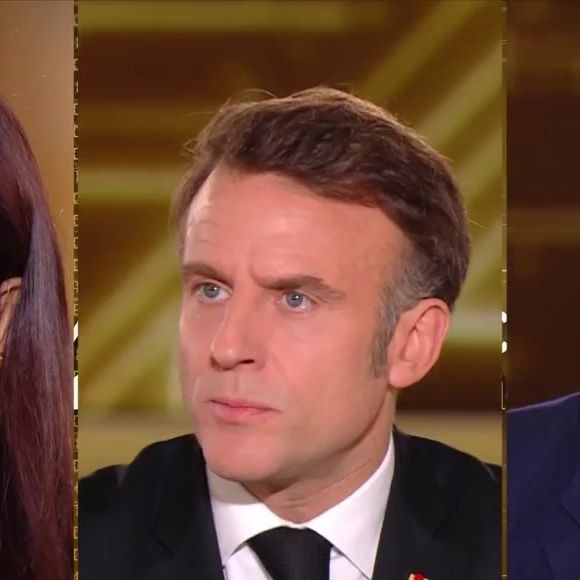 Le visage très fermé, Emmanuel Macron va la dévisager !