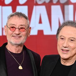 Exclusif - Michael Jones et Michel Drucker - Enregistrement de l'émission "Vivement dimanche, sur le thème de l'amitié entre M.Jones et J.J.Goldman", au Studio Rive Gauche à Paris, présentée par M.Drucker et diffusée le 22 décembre sur France 3
© Guillaume Gaffiot / Bestimage