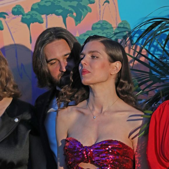Charlotte Casiraghi et Dimitri Rassam - 65ème édition du Bal de la Rose donné au profit de la Fondation Princesse Grace sur le thème de la Riviera, une idée de K. Lagerfeld, à la Salle des Etoiles du Sporting Monte-Carlo à Monaco, le 30 mars 2019. © Jean-Charles Vinaj / Pool Monaco / Bestimage