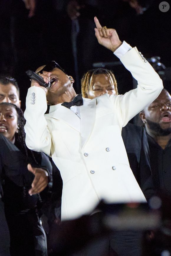 Pharrell Williams à la soirée concert "Grace for the World" au Vatican le 13 septembre 2025 ; un concert unique sur la place Saint-Pierre. Backgrid UK/ Bestimage