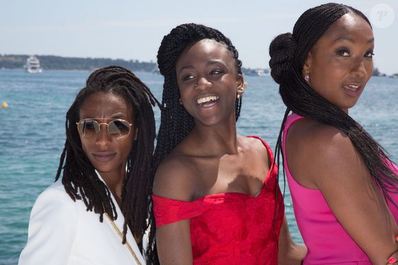 Shirley Souagnon, Assa Sylla, Nadege Beausson-Diane au photocall de Noire n'est pas mon metier lors du 71e Festival de Cannes annuel le 17 mai 2018 à Cannes, France. Photo by Nasser Berzane/ABACAPRESS.COM