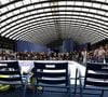 Cet espace immersif de 15 000m2 sera également accessible au public gratuitement dès le 13 juin prochain ! Et 100.000 visiteurs sont attendus dans les prochains jours...
Visite inaugurale de "La Baleine", le temps de l'UNOC, la conférence de l'ONU sur les océans, en présence de Christian Estrosi, le maire de Nice, Olivier Poivre d’Arvor, l'ambassadeur pour les pôles et les enjeux maritimes au Ministère de l’Europe et des Affaires étrangères, Laurent Hottiaux, le nouveau préfet des Alpes-Maritimes, Ashok Adicéam, le délégué général de l'UNOC en charge du projet, Richard Chemla. l'adjoint délégué à la transition écologique et énergétique, à la santé et au bien-être, et Olivier Bettati, délégué général de la mission UNOC à la mairie de Nice, au Palais des expositions à Nice, le 2 juin 2025. © Bruno Bebert/Bestimage
