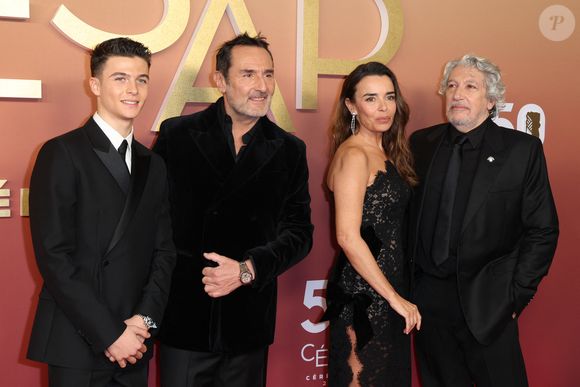 Malik Frikah, Gilles Lellouche, Elodie Bouchez, Alain Chabat -  Photocall de la 50ème édition de la cérémonie des César à l'Olympia à Paris, France, le 28 février 2025 © Dominique Jacovides - Olivier Borde / Bestimage