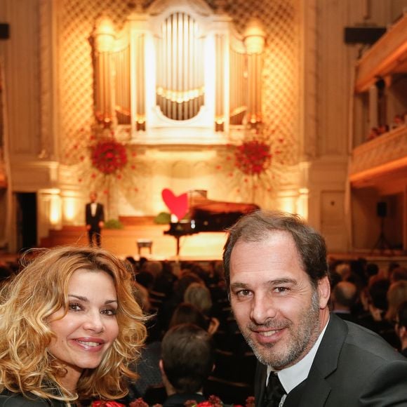 Exclusif - Ingrid Chauvin et son ex-mari Thierry Peythieu - Gala du Coeur donné au profit de l'association Mécénat Chirurgie Cardiaque, avec un récital du pianiste Miroslav Kultyshev à la Salle Gaveau à Paris le 30 janvier 2017. © Philippe Doignon/Bestimage