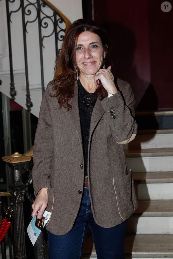 Exclusif - Nathalie Levy - Générale de la pièce "La Joconde parle enfin" écrite par L. Ruquier au théâtre de l'oeuvre à Paris, France, le 04 avril 2024. © Christophe Clovis / Bestimage