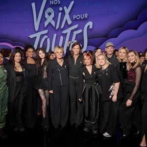 Exclusif - Yael Naim, Axelle Saint-Cirel, Solann, Muriel Robin, Anne Le Nen, Suzane, Emma Peters, Anne Sila, Gaetan Roussel, Julie Gayet, Philippine Lavrey, Nolwenn Leroy - Enregistrement du concert "Nos voix pour toutes", au profit de La fondation des femmes, à l'Adidas Arena à Paris, diffusée le 11 décembre sur TMC
© Cyril Moreau-Coadic Guirec / Bestimage