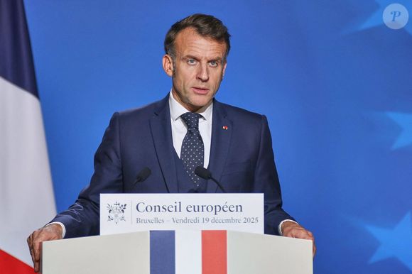 Sommet européen à Bruxelles le 19 décembre 2025. Emmanuel Macron, président de la France.
Crédit : Imago/PsnewZ/Bestimage