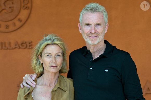 Hortense Brogniart et Denis Brogniart assistent aux Internationaux de France 2025 à Roland Garros le 29 mai 2025 à Paris, France. Photo by ABACAPRESS.COM