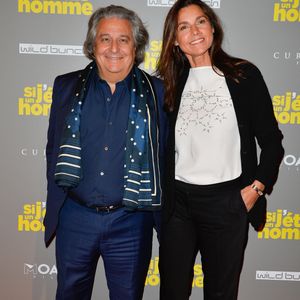 Christian Clavier et sa femme Isabelle de Araujo lors de l'avant-première du film "Si j'étais un homme" au cinéma Gaumont-Opéra à Paris, France, le 21 février 2017. © Coadic Guirec/Bestimage