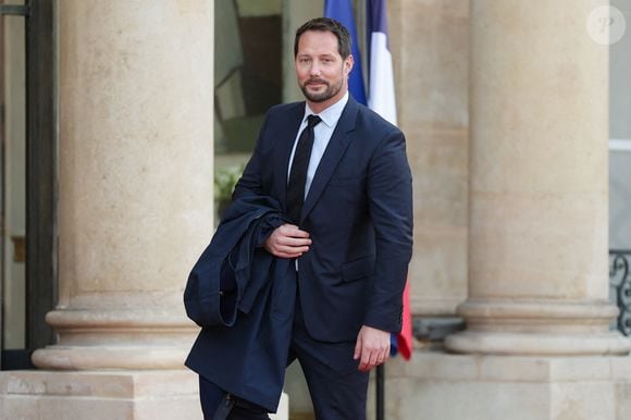 Thomas Pesquet - Arrivées au dîner d'Etat donné en l'honneur de leurs Majestés le roi et la reine du Danemark, dans la cour d'Honneur du palais présidentiel de l'Elysée à Paris, France, le 31 mars 2025, pour une visite d'État de trois jours. © Cyril Moreau/Bestimage