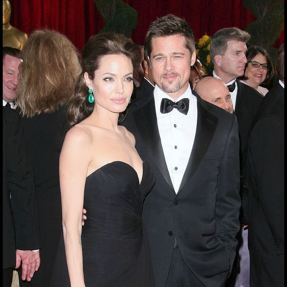 Angelina Jolie et Brad Pitt arrivent à la 81e cérémonie annuelle des Oscars, tenue au Kodak Theatre le 22 février 2009 à Hollywood, en Californie. © Fame Pictures