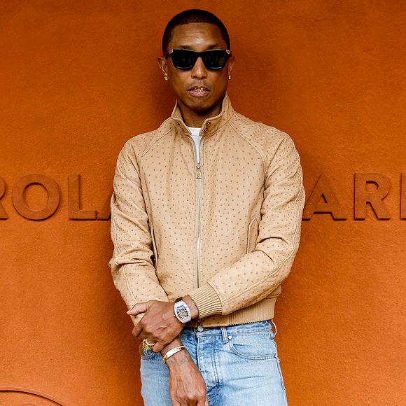 Pharrell Williams au village lors des Internationaux de France de Tennis de Roland Garros 2025, à Paris, France, le 8 juin 2025. © Cyril Moreau/Bestimage