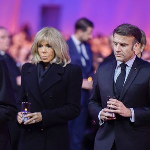 President Emmanuel Macron, Brigitte Macron - Les chefs d'État et les membres des familles royales assistent à la cérémonie de commémoration du 80ème anniversaire de la libération d'Auschwitz au Mémorial et musée d'Auschwitz-Birkenau le 27 janvier 2025.  
Crédit : GOFF INF / BESTIMAGE